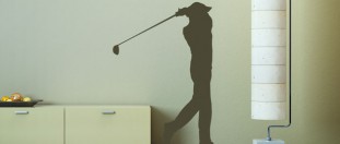 Samolepka na stenu golf, polep na stnu a nbytek
