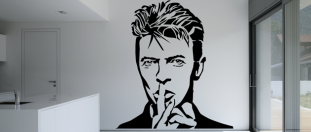 Nlepka na stenu David Bowie, polep na stnu a nbytek