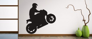 Samolepka na stenu motorkr trik, polep na stnu a nbytek